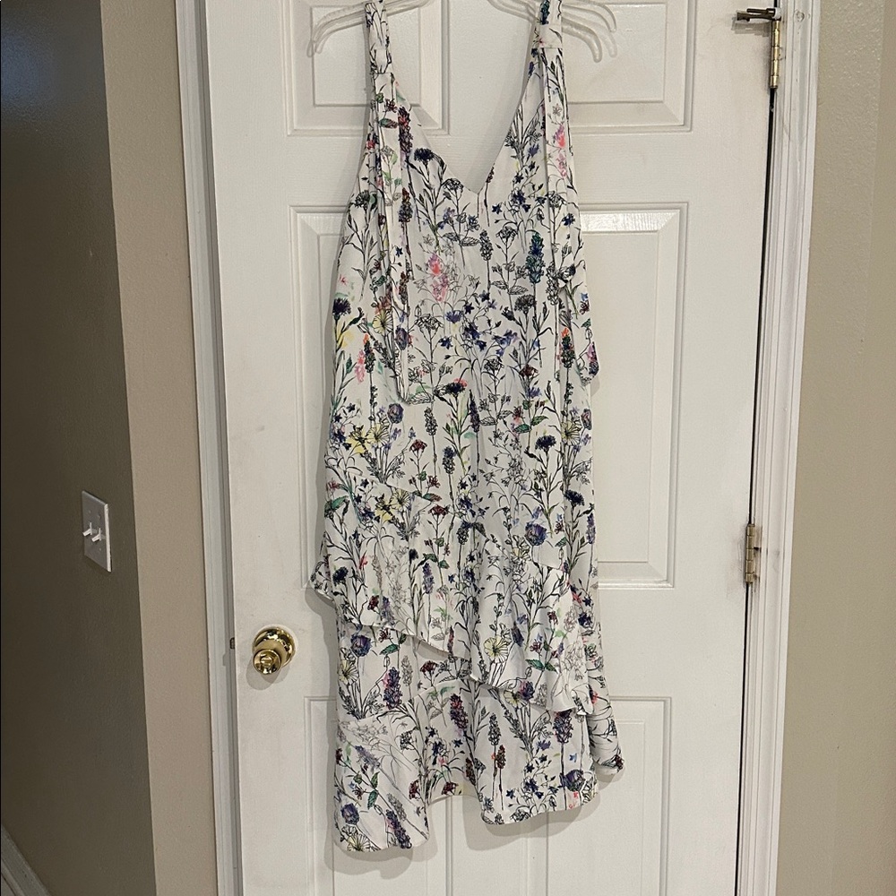 H&M Tiered Floral Botanical Flounce Dress 14